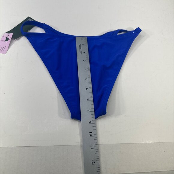 Wild Fable Women's Size Small 4-6 Swim Bottom Bikini Hi Leg Blue New With Tags - Picture 9 of 9